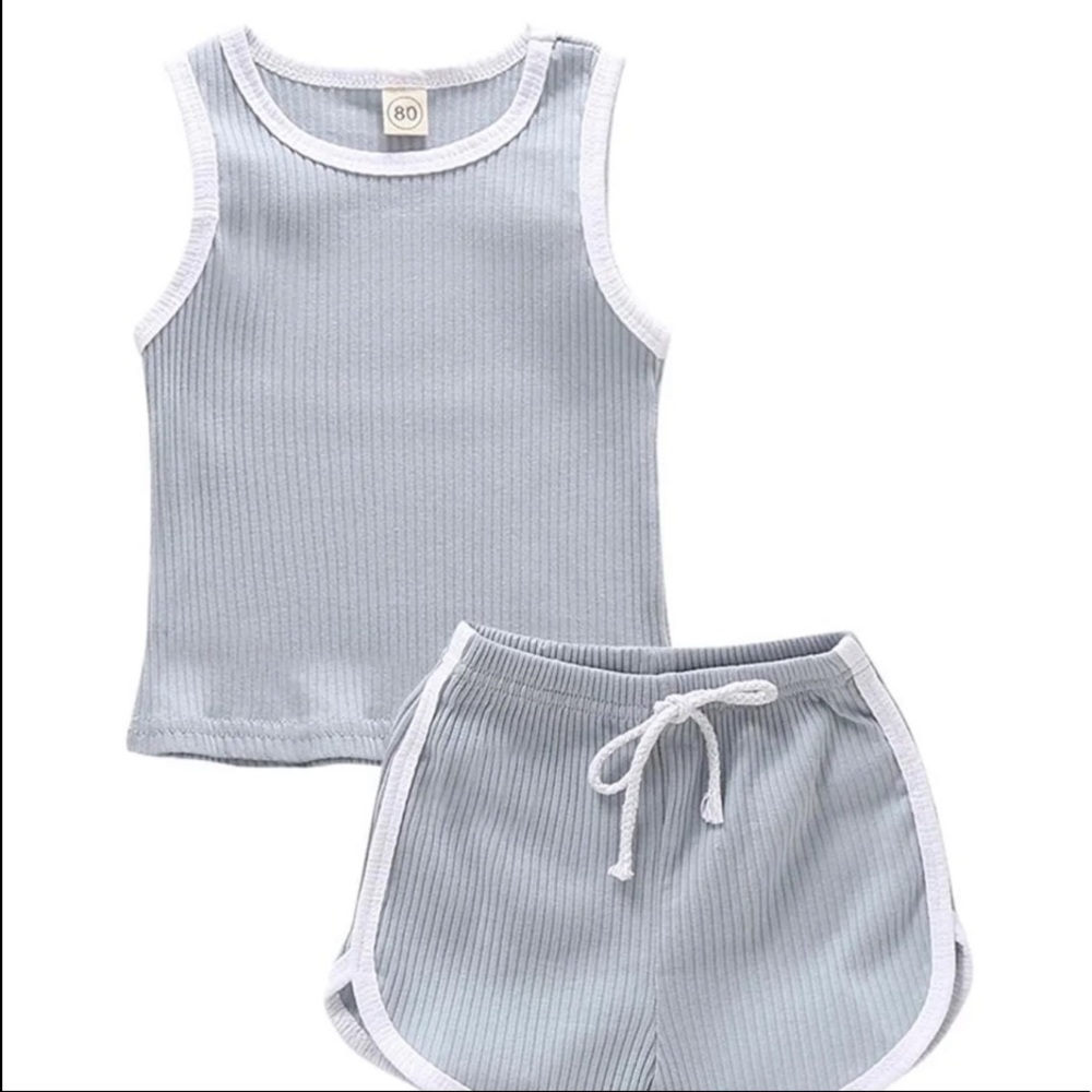 NWOT Baby Boutique Toddler Ribbed Summer 2 Piece